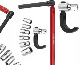 Klucz Łamany Montaż Armatury Nasadki 6 Sztuk Kraft&Dele