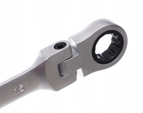 Klucz płasko-oczkowy Kraft&Dele z grzechotką łamaną 12 szt. 8-19 mm