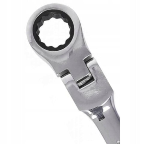 Klucz płasko-oczkowy Kraft&Dele z grzechotką łamaną 12 szt. 8-19 mm