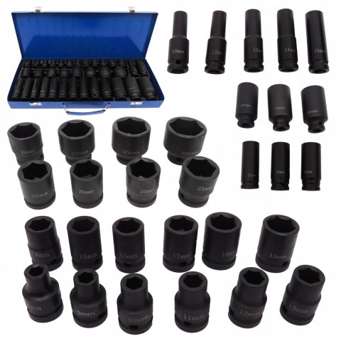 Nasadka udarowa Falon-Tech 6-kątna 1/2" CRV 35 el. 8-32 mm