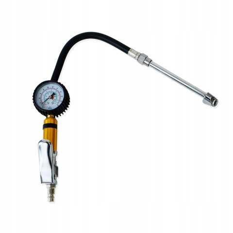 Pistolet do pompowania kół Falon-Tech z manometrem 0-15 bar, wąż 45 cm
