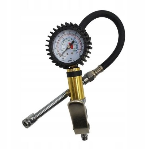 Pistolet do pompowania kół Falon-Tech z manometrem 0-15 bar, wąż 45 cm
