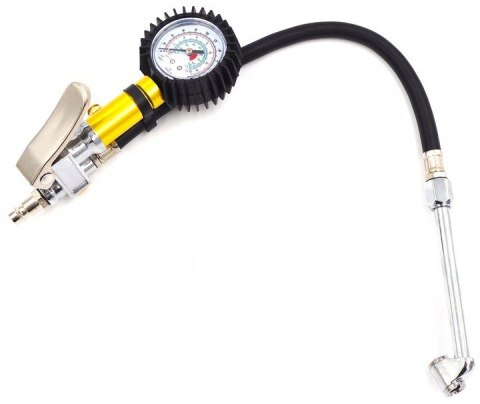 Pistolet do pompowania kół Falon-Tech z manometrem 0-15 bar, wąż 45 cm