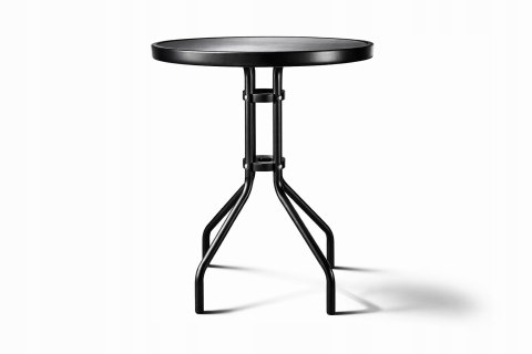 STÓŁ STOLIK OKRĄGŁY SZKLANY METAL OGRODOWY BALKON-OWY TARAS-OWY KAWOWY