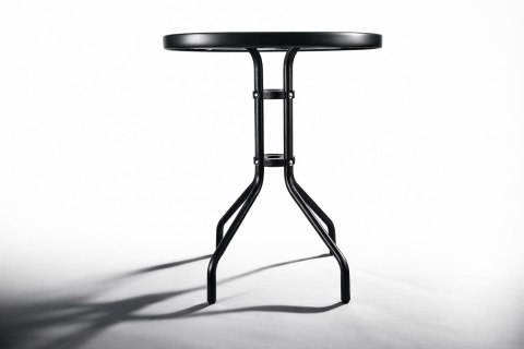 STÓŁ STOLIK OKRĄGŁY SZKLANY METAL OGRODOWY BALKON-OWY TARAS-OWY KAWOWY