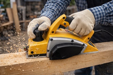 STRUG ELEKTRYCZNY DO DREWNA HEBLARKA 1800W HEBEL STOLARSKI 0-3MM