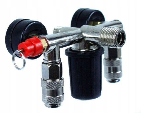 Trójnik rozdzielacz ciśnieniowy do kompresora 230V