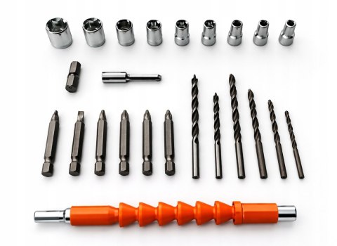 WIERTARKO WKRĘTARKA AKUMULATOROWA 36V ŻÓŁTA + 2 AKUMULATORY 5.0Ah W WALIZA