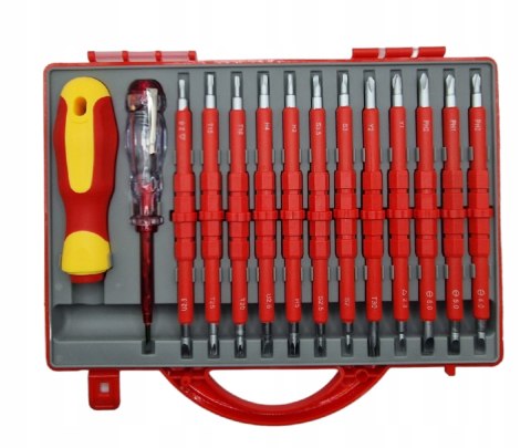 Wkrętak izolowany Falon-Tech 26-elementowy zestaw z walizką