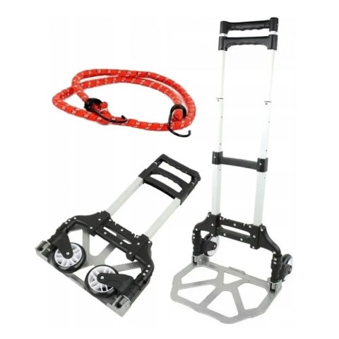 Wózek transportowy składany Kraft&Dele aluminiowy 80 kg