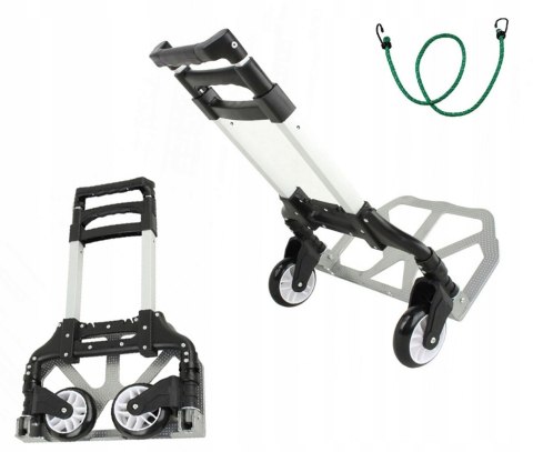 Wózek transportowy składany Kraft&Dele aluminiowy 80 kg