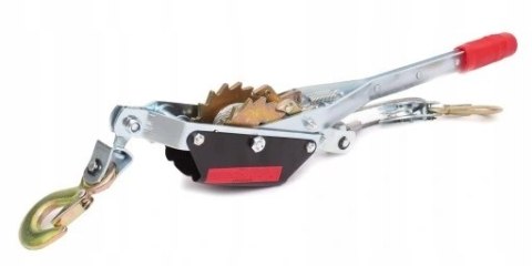 Wyciągarka ręczna linowa Falon-Tech 4000 kg 2 haki lina 6 mm 2,5 m