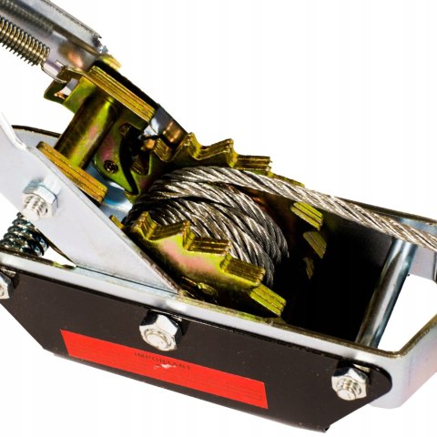 Wyciągarka ręczna linowa Falon-Tech 4000 kg 2 haki lina 6 mm 2,5 m