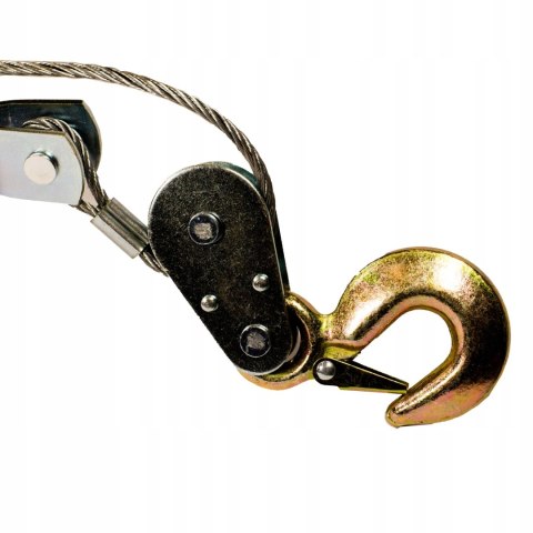 Wyciągarka ręczna linowa Falon-Tech 4000 kg 2 haki lina 6 mm 2,5 m