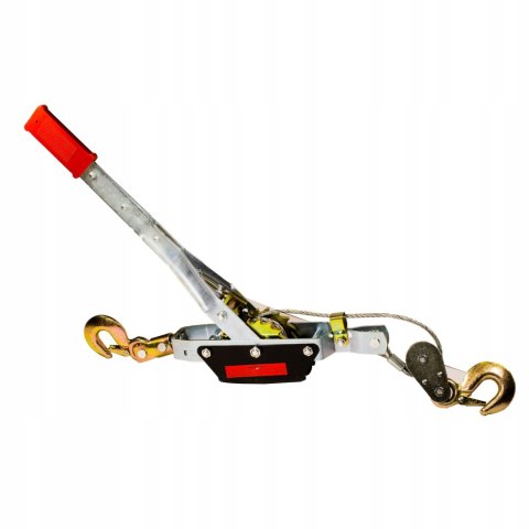 Wyciągarka ręczna linowa Falon-Tech 4000 kg 2 haki lina 6 mm 2,5 m
