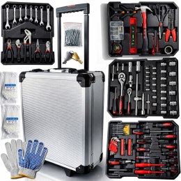 ZESTAW NARZĘDZI KLUCZY 419EL WALIZKA NARZĘDZIOWA KLUCZE PŁASKIE GRZECHOTKA