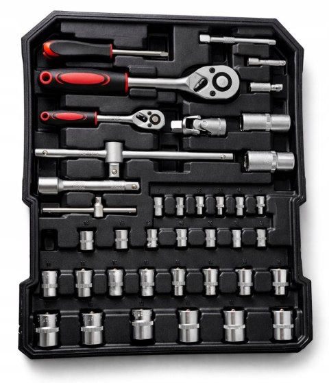 ZESTAW NARZĘDZI KLUCZY 419EL WALIZKA NARZĘDZIOWA KLUCZE PŁASKIE GRZECHOTKA