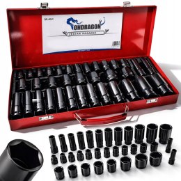 ZESTAW NASADEK UDAROWYCH 8-32 NASADKI UDAROWE 1/2 UDAR 35 ELEMENTÓW WALIZKA