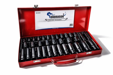 ZESTAW NASADEK UDAROWYCH 8-32 NASADKI UDAROWE 1/2 UDAR 35 ELEMENTÓW WALIZKA