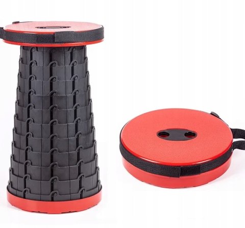 Krzesło turystyczne bez oparcia Kraft&Dele Model czarny