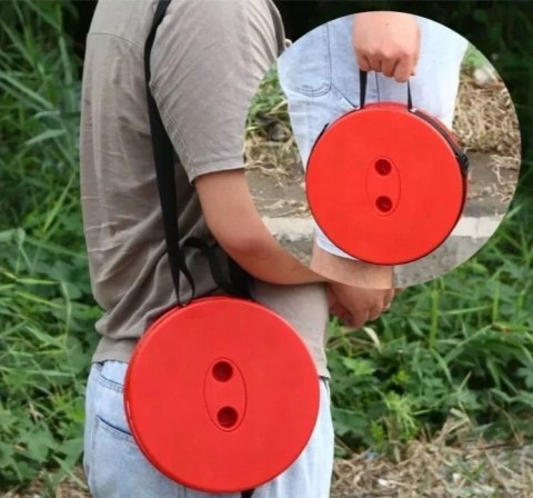 Krzesło turystyczne bez oparcia Kraft&Dele Model czarny