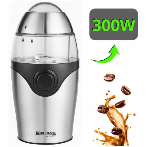 MŁYNEK DO MIELENIA KAWY ELEKTRYCZNY ORZECHÓW PRZYPRAW GRINDER MOCNY 300W