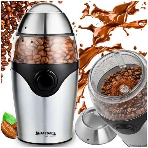 MŁYNEK DO MIELENIA KAWY ELEKTRYCZNY ORZECHÓW PRZYPRAW GRINDER MOCNY 300W