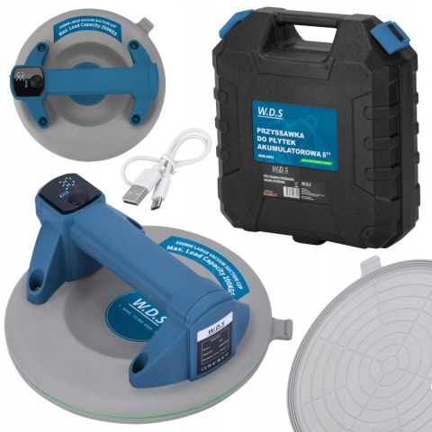 PRZYSSAWKA AUTOMATYCZNA PRÓŻNIOWA DO PŁYTEK FLIZ AKUM. 200mm 200kg WDS2691