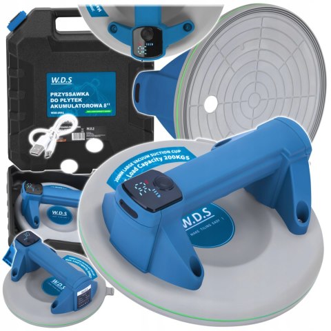 PRZYSSAWKA AUTOMATYCZNA PRÓŻNIOWA DO PŁYTEK FLIZ AKUM. 200mm 200kg WDS2691