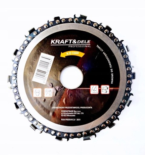 Piła tarcza łańcuchowa do drewna do szlifierki kątowej 125 mm 22.2mm KD1060