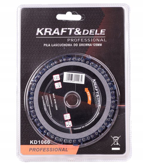 Piła tarcza łańcuchowa do drewna do szlifierki kątowej 125 mm 22.2mm KD1060