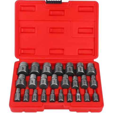 WYKRĘTAKI DO URWANYCH ZERWANYCH UKRĘCONYCH ZŁAMANYCH ŚRUB 25el ZESTAW