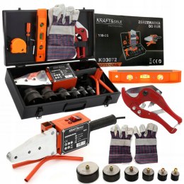 ZGRZEWARKA POLIFUZYJNA 2900W DO RUR PP PCV 6 MATRYC MIARKA POZIOMNICA K3072