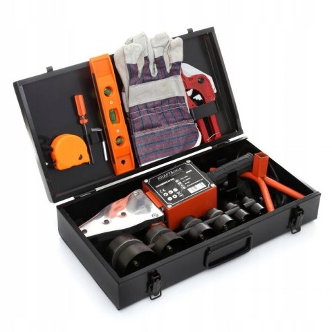 ZGRZEWARKA POLIFUZYJNA 2900W DO RUR PP PCV 6 MATRYC MIARKA POZIOMNICA K3072