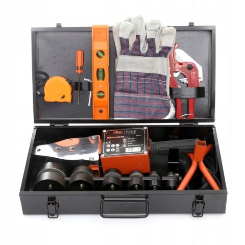 ZGRZEWARKA POLIFUZYJNA 2900W DO RUR PP PCV 6 MATRYC MIARKA POZIOMNICA K3072