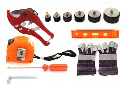 ZGRZEWARKA POLIFUZYJNA 2900W DO RUR PP PCV 6 MATRYC MIARKA POZIOMNICA K3072