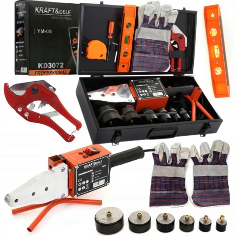 ZGRZEWARKA POLIFUZYJNA 2900W DO RUR PP PCV 6 MATRYC MIARKA POZIOMNICA K3072