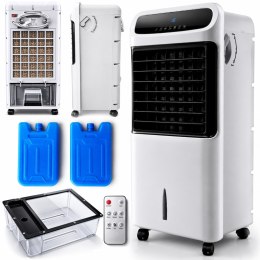 2w1 KLIMATYZATOR WODNY WENTYLATOR PODŁOGOWY OSCYLACJA KLIMATOR GRZEJNIK LCD