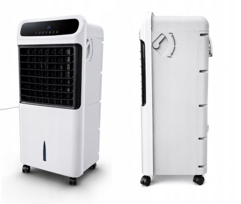 2w1 KLIMATYZATOR WODNY WENTYLATOR PODŁOGOWY OSCYLACJA KLIMATOR GRZEJNIK LCD