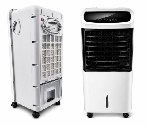 2w1 KLIMATYZATOR WODNY WENTYLATOR PODŁOGOWY OSCYLACJA KLIMATOR GRZEJNIK LCD