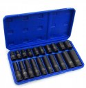 Falon-Tech zestaw nasadek udarowych 10-19 mm 1/2" długie + krótkie 20 el.
