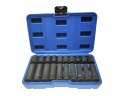 Falon-Tech zestaw nasadek udarowych 10-19 mm 1/2" długie + krótkie 20 el.