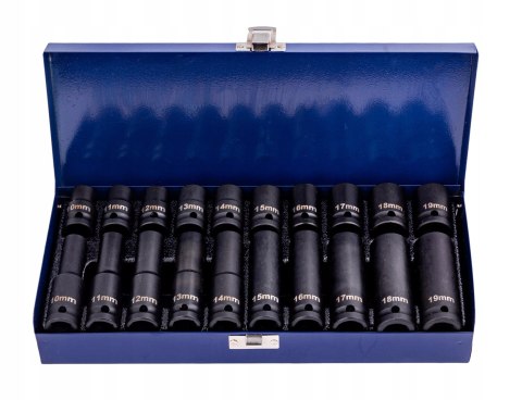 Falon-Tech zestaw nasadek udarowych 10-19 mm 1/2" długie + krótkie 20 el.