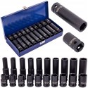 Falon-Tech zestaw nasadek udarowych 10-19 mm 1/2" długie + krótkie 20 el.