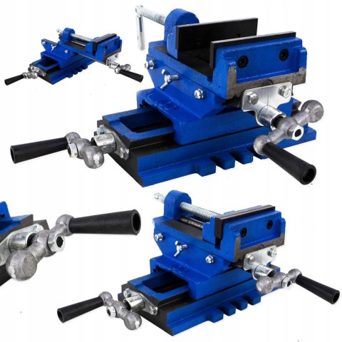 Imadło obrotowe Falon-Tech 100 mm dwuosiowe