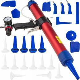 Pistolet do silikonu Falon-Tech pneumatyczny 600 ml z manometrem