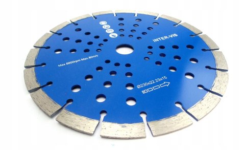 Tarcza diamentowa Inter-Vis IVDBSEGHOL230BL 230mm