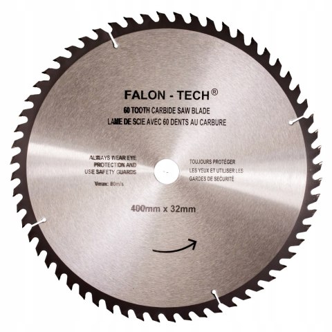 Tarcza do drewna Falon-Tech 60T 400x32 mm