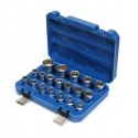 Klucz nasadowy Kraft&Dele 19 nasadek E-Torx 1/2'' 8-32 mm