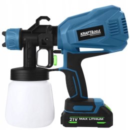 Pistolet do malowania ścian płotu akumulatorowy 21v 2ah 800ml uniwersalny